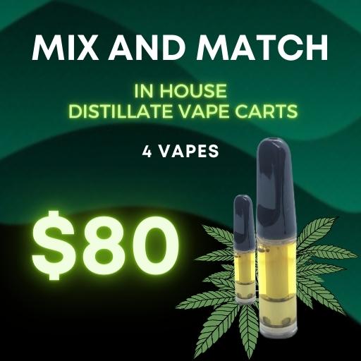 Mix and Match Distillate Vape Cartridges
